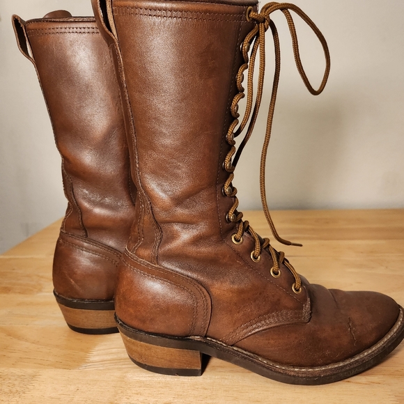 Vintage boots by Vulcan size 6 us brown leather - Picture 13 of 16
